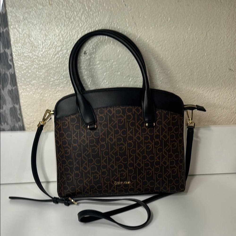 Calvin Klein Brown and Black Women's Bag